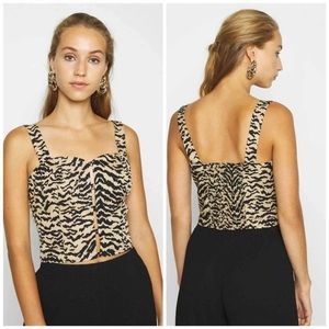 Good American ZEBRA BRA TANK - Blouse